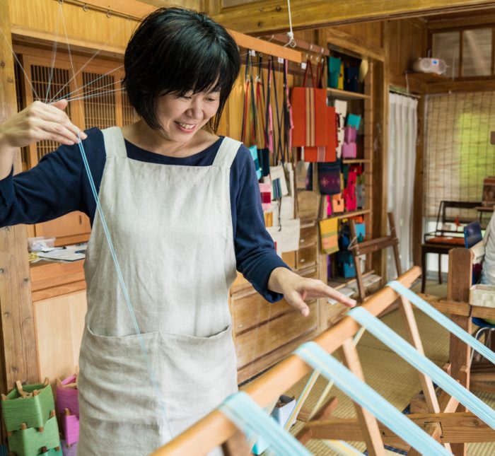 今日は整経（せいけい）