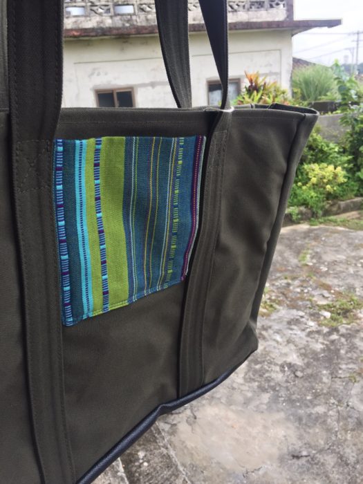 手織り布ポケット