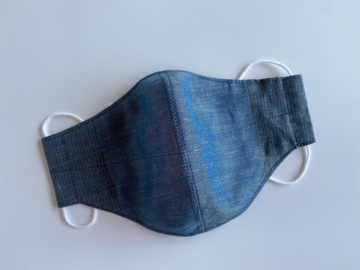 手織布で作った洗える立体マスク Lサイズ